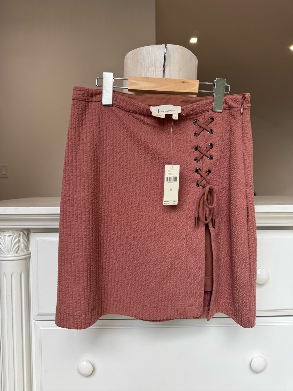 NWT Anthropologie Lace-Up Wrap Skirt | Size M